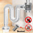 Siphon anti-odeur universel pour salle de bain